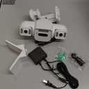 4MP Triple-Lens Outdoor Security Camera, 2.4GHz WiFi Camera for Home,Non-PTZ 180-plus Degrees Coverage, Night Vision, 2-Way Talk, SD/Cloud Storage, Works with Mobile Apps & PCs