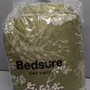 Bedsure Queen Comforter Set - Olive Green Bed Set, 3 Pieces Cute Floral Bedding, 1 Soft Reversible Botanical Flowers Comforter and 2 Pillow Shams