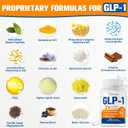 GLP-1 Supplement, GLP-1 with Akkermansia Probiotic, Berberine, 60 Capsules. Exp:12/2028