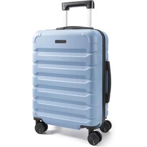 LIGHT FLIGHT Carry On Luggage 22x14x9 Airline Approved Suitcase,Light Blue, 20 Inch