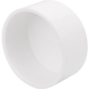 4"PVC Pipe End Cap Fitting Schedule 40 Furniture Grade 4" PVC Pipe Plug Adapter for Build Furniture DIY Garden Shelf, White