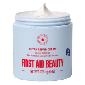 First Aid Beauty Ultra Repair Cream, Intense Hydration Face & Body Moisturizer with Colloidal Oatmeal, Helps Relieve Eczema, Dry Skin Barrier Repair, Fragrance Free