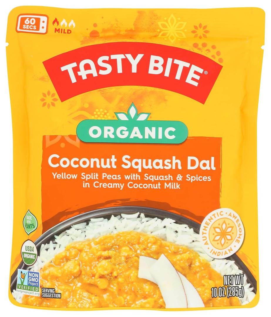 Tastybite, Dal Coconut Squash Organic, 10 Ounce, Best Before Date: Jun 30.2026