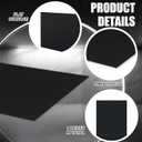 Threehoney 1 Pcs Black HDPE Sheet 1/4" Thick 24 x 36 Inch, HDPE Plastic Sheet High Density Polyethylene Board Flexible Solid Plastic Block for DIY Projects Crafts Machining Home