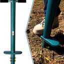 Rondauno Sod Plugger Bulb Planter Planting Tool, Easy to Assemble Garden Trasnplanter with Serrated Base for Planting Grass Plug for Digging Holes Tulips, Daffodils, Iris