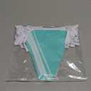 10M/32Ft Aqua Green Banner Party Decorations Triangle Flag Pennant Bunting Fabric Garland for Wedding Birthday Engagement Bridal Baby Shower Under The Sea Party Festivals Decoration(Teal Blue)