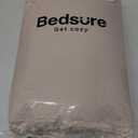 Bedsure California King Comforter Set Beige - Bed in a Bag Cal King Bedding Set 7 Pieces, GentleSoft Pintuck Bed Set Gift for Family, Pinch Pleat Beige Comforter with Sheets, Pillowcases & Shams