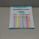 24 PCS, Reusable Straws with 4 Brushes, 10.5" Long Tritan Hard Plastic Straws, 12 Colors Translucent Replacement Drinking for 16OZ-32 OZ Tumblers, Cups, Jars, Stanley, YETI, Starbucks, BPA Free (Multicolor)