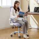 Ergonomic Office Chair, Desk Chair with Adjustable Lumbar Support, Breathable Mesh Comfy Computer Chairs with Flip-up Armrests Executive Task Chair for Adults Home Office(Lavender), Standard