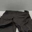 GASH HAO Mens Waterproof Ski Snow Pants Hiking Softshell Cargo Fleece Lined Warm Insulated Outdoor Fishing Pants (36W x 32L, Black)