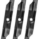742-04053 Mower Blades Compatible with 942-05043C Blades Fit for Cub Cad et LTX1050, RZT50, Troy Bilt Mustang 50,Cub Cad et 50" Deck, Replace 742-04056 942-04056 942-04053, 3 Pack