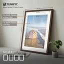 24x36 Poster Frame 4 Pack, 20x30 Mat, Brown Wood, for Picture