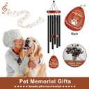 Wind Chimes for Loss of Pet Dog, Dog Memorial Sympathy Remembrance Gift, Pet Memorial Wind Chimes, Pets Passing Away Bereavement Gift for Friends Family
