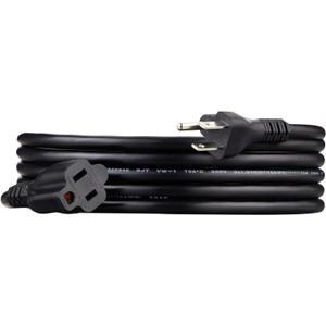 Amazon Basics Extension Cord, 10 Ft, 3 Prong Outlet Extender, Indoor Extension Cord, 13 Amps, 125V, Black