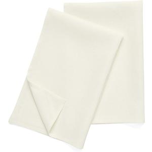 Solino Home Ivory Linen Kitchen Towels Set of 2-100% Pure Linen Kitchen/Tea Towels 17 x 26 Inch - Machine Washable and Handcrafted from European Flax