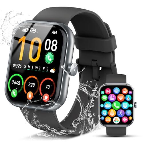2026 Smart Watch for Men Women (Answer/Make Call), 1.96" HD Fitness Tracker Running Watch,IP68 Waterproof,Pedometer, Sleep/Step/Activity/Heart Rate Monitor,110+ Sport Mode Smartwatch for Android Phone