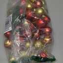 50pcs Christmas Balls 4cm / 1.6" Christmas Tree Hanging Ornaments Xmas Ball Decoration for Xmas Tree Wreath Garland, Red and Gold