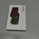 Battery Operated Digital Clock: Cordless Small Alarm Clock for Bedroom Travel - Large Numbers 4 Dimmers for All Ages Red Digits