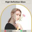 Oversized Full Length Mirror, 38"x77" Large Arched Floor Mirror Full Length with Stand, Room Decor Big Full Body Mirror with HD Tempered Glass Aluminum Frame for Bedroom Living Room, Gold