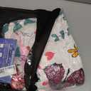 Nesker Twin Zipper Bedding, Butterfly Zipper Bedding Sets for Girls, 3pcs All in on one, Colorful Flower Leaves Kids Comforter Set with Fitted Sheet and 1 Pillowcase