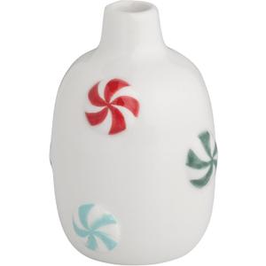 Mud Pie Christmas Peppermint Icon Vase