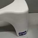 Squatty Potty Simple Curve Bathroom Toilet Stool 7" White