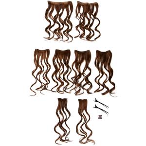 Hairdo 8 Piece Wavy Hair Extension Kit, Ginger Brown, 18 Inch by Hairuwear
