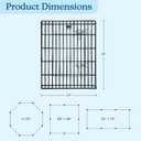 Dog Playpen - Foldable Metal Exercise Puppy Play Pen with 8 24x30in Panels - Indoor/Outdoor Pen with Door for Dogs, Cats or Small Animals by PETMAKER
