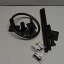 Matte Black Bathroom Accessories Set, KLJKPA 4 Pieces Bathroom Hardware Set, 24 inch Towel Bar, Towel Racks for Bathroom, Robe Towel Hooks, Toilet Paper Holder Wall Mounted