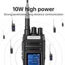JINGTONG JT-3988 ham Radio Walkie Talkie 10Watt Handheld Dual Band Two Way radios Long Range, 2600mAh Type-c Rechargeable Battery, NOAAham Radio Handheld Multi-Band Receive and Transmit