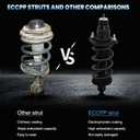 ECCPP Complete Strut Assembly Shock Absorber for Honda Civic 2001 2002 2003 2004 2005(Excludes 2.0L SI SIR Models) 2pcs Rear Pair 171340L 171340R