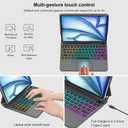 D DINGRICH Keyboard Case for iPad Pro 12.9 inch (3/4/5/6th Gen) & iPad Air 13 Inch (M3/M2) Magic Keyboard, Easy-Set Floating Cantilever Stand, Precision Multi-Touch Trackpad,Black