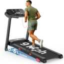 THERUN Running Treadmill with Incline, Foldable Treadmills, Manual Incline Adjustment, 3.0HP Treadmill for Indoor Fitness Workouts