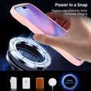 Cute Wave Design Case for iPhone 17 Pro Max, MagSafe Compatible, 16FT Military Protection, Translucent Matte TPU Shockproof Cover,Gray