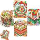 2 x 3D Sticker Scene 4 Sets Christmas Scene Stickers for Adults and Kids Sticker Therapy Featuring Christmas Themes (No Tweezers)