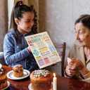 3 x OJsensai Cool 50th Birthday Gifts Decorations for Him Her, Retro 50 Years Old Birthday Card for Mom Dad, Best Fifty Bday Gift Ideas for Women Men (Funny Vintage)