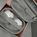 Momcozy M5 Smart APP Controlled Wearable Breast Pump, Hands-Free Wireless Electric Pump, 3 Modes 9 Suction Levels, BPA-Free, Portable Lightweight, 24mm Flange, 2-Pack Quill Gray