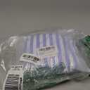 Tempt Me Women Blue White Stripe Two Piece Scoop Neck Bikini Crop Top Swimsuit Sporty High Waisted Bathing Suit M