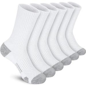 Felicigeely Athletic Crew Socks Cushion Running Socks Performance Breathable Sports Socks for Men, Size: 9-12