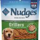 Blue Buffalo Nudges Grillers Natural Dog Treats, Made in the USA with Real Chicken, 16-oz Bag