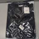 Women's Polo Sweater V Neck Long Sleeve, Pullover Knit Sweaters for Women Lapel Collar (Black, L)