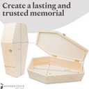 Pet Casket, Wooden Pet Burial Box, 24" Loving Dog Memorial, Strong and Safe Pet Coffin, Dignified Dog Casket, Hinged Lid Cat Casket, Baltic Birch Dog Burial Box