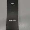 Metal Lighter with Flame Lock Function, Adjustable Flame, Refillable Butane, Sturdy and Windproof, Portable Design, Suitable for Camping Candles and More (Black)