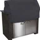 Classic Accessories Ravenna Water-Resistant 32 Inch Built-in BBQ Grill Top Cover, Black