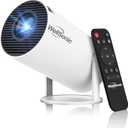 Mini Projector 4K Support, Portable Movie Projector with WiFi6 and Bluetooth5, Automatic Keystone Correction, Android 13, 200'' Screen Home Smart Projector for Phone, PC, HDMI USB, Laptop