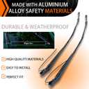 602-5417 1 Pair Front Windshield Wiper Arm Kit Fits Compatible with 2001-2017 Freightliner Columbia Replace OE A2251969000 Left and Right