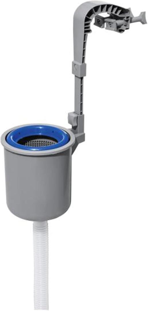 Bestway Flowclear Pool Wall Mounted Automatic Pool Surface Skimmer for Above Ground Pools with 530 Gallon and Above Filter Pumps, White/Blue (1 Pack)