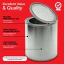 Stock Your Home 1 Quart Unlined Metal Paint Cans with Lids (2 Pack), Empty Quart Paint Cans for Storage, Mixing, Touch Ups and Crafts - Made in USA, Metal Buckets with Friction Fit Lids