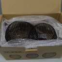 OLEEK Outdoor Candle Holder Decor Set - Black Candle Holder - Candles Holders for Table Centerpiece - Hurricane Candles Holder for Pillar Candles Cage Candle Holders Black Wire Decorative (Set of (Medium & Small))