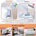 Extra Wide Silicone Sink Splash Guard 23 Bright Gray- Large